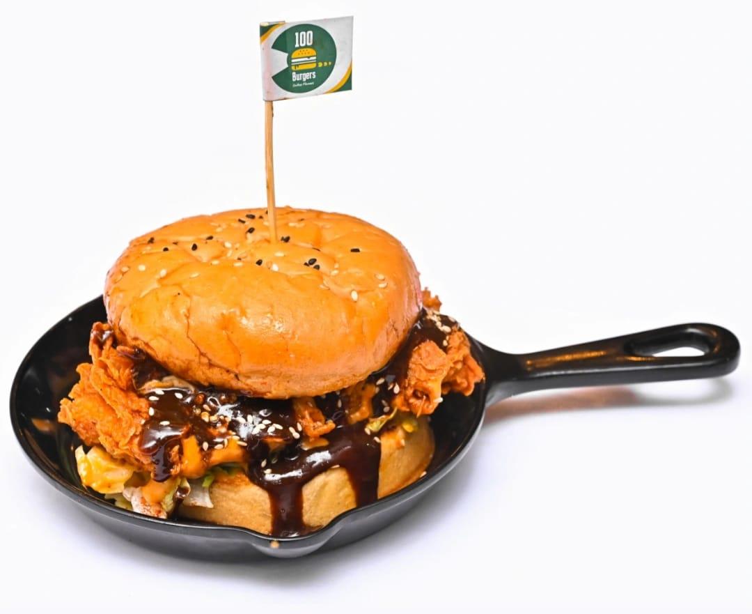 Korean Fried Chicken Burger